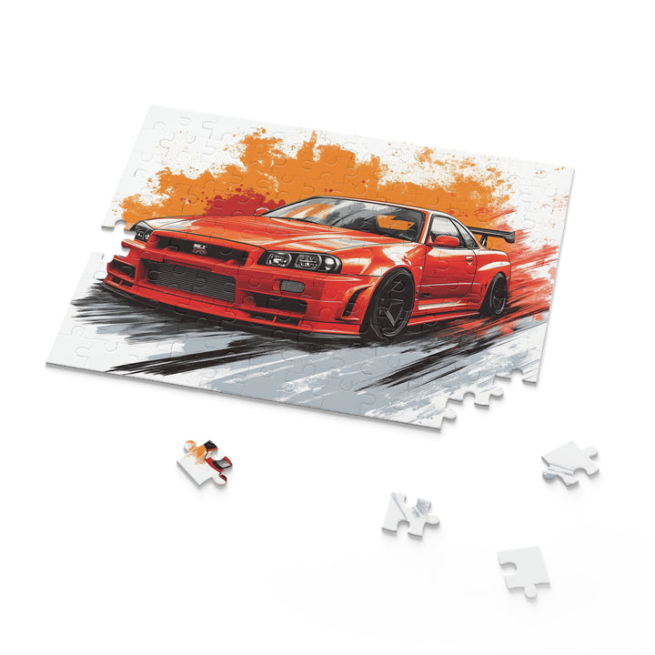 Nissan Skyline R34 GTR Puzzle | 120, 252, 500-Piece JDM Car Puzzle | Perfect Gift for Car Enthusiasts - ignitionthreads