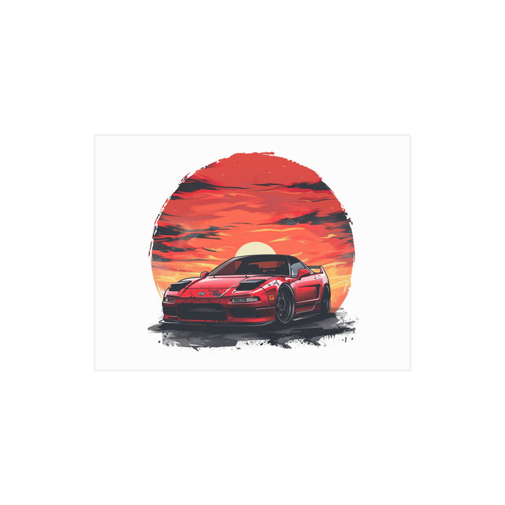 Honda NSX Car Art Print | Unframed Glossy or Matte Wall Decor | Sports Car Poster | JDM Automotive Art | Gift for Honda Enthusiasts-ignitionthreads