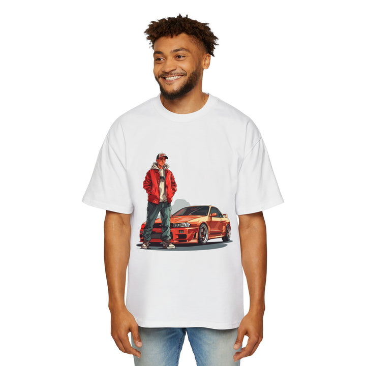 Nissan Skyline R34 GTR Oversized T-Shirt | Premium 100% Cotton | Boxy Fit Comfort | JDM Car Lover Apparel | Casual Style Tee - ignitionthreads