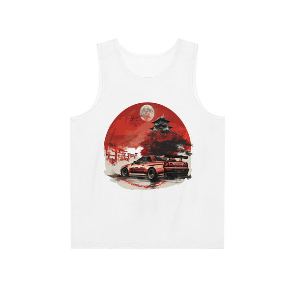 Nissan Skyline R34 GTR Tank Top | Lightweight Custom Fit | Soft & Stretchy Gym and Leisurewear | JDM Car Enthusiast Apparel - ignitionthreads