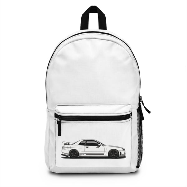 Nissan Skyline R34 GTR Backpack Lightweight Waterproof Bag Stylish and Durable for JDM Car Enthusiasts