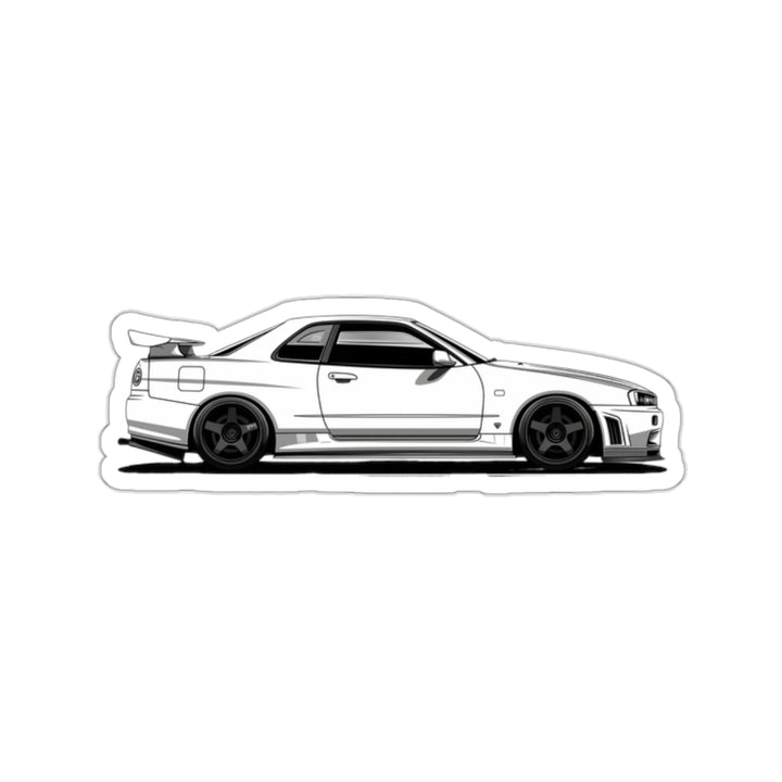 Nissan Skyline R34 GTR Kiss-Cut Stickers | Durable Vinyl Decals | JDM Car Lover Accessory - ignitionthreads