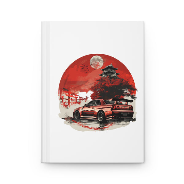 Nissan Skyline R34 GTR Matte Hardcover Journal | 150 Lined Pages