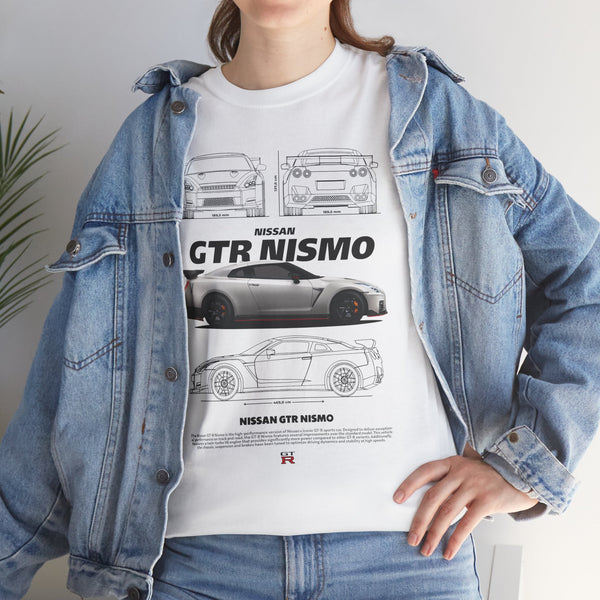 Nissan R35 GTR Nismo Premium Cotton Graphic Tee Stylish JDM Car Shirt for Enthusiasts