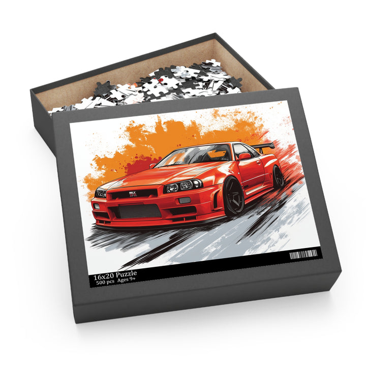 Nissan Skyline R34 GTR Puzzle | 120, 252, 500-Piece JDM Car Puzzle | Perfect Gift for Car Enthusiasts - ignitionthreads