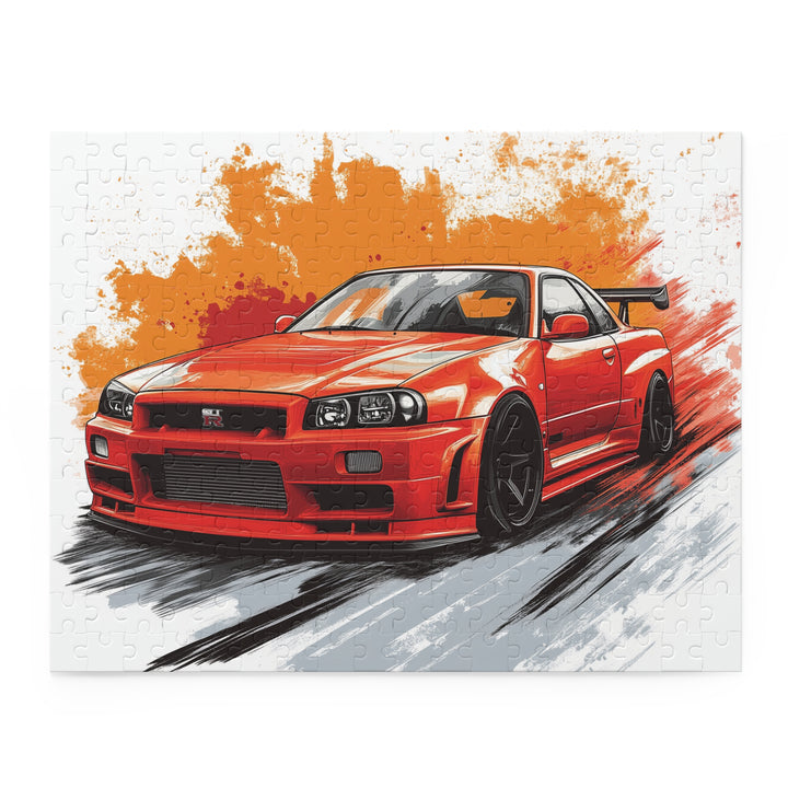 Nissan Skyline R34 GTR Puzzle | 120, 252, 500-Piece JDM Car Puzzle | Perfect Gift for Car Enthusiasts - ignitionthreads