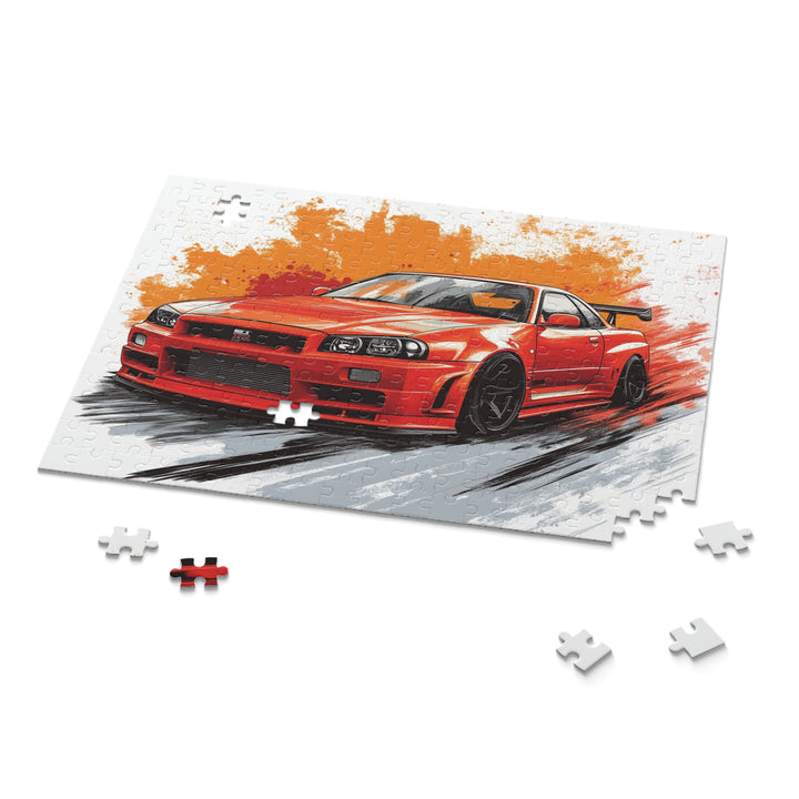 Nissan Skyline R34 GTR Puzzle | 120, 252, 500-Piece JDM Car Puzzle | Perfect Gift for Car Enthusiasts - ignitionthreads