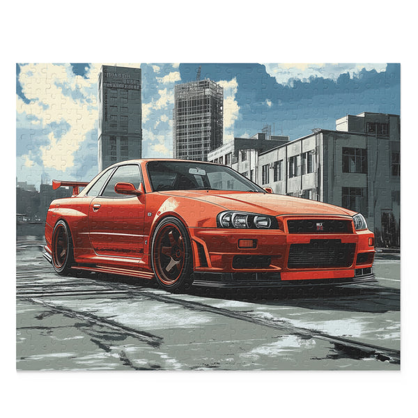 Nissan Skyline R34 GTR Puzzle | 120, 252, 500-Piece JDM Car Puzzle | Perfect Gift for Car Enthusiasts - ignitionthreads