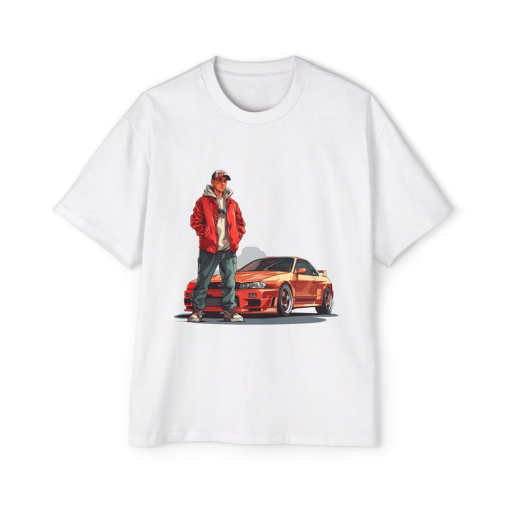 Nissan Skyline R34 GTR Oversized T-Shirt | Premium 100% Cotton | Boxy Fit Comfort | JDM Car Lover Apparel | Casual Style Tee - ignitionthreads