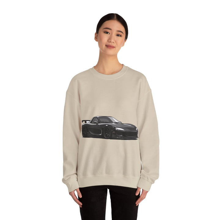 Mazda RX7 Unisex Heavy Blend Crewneck Sweatshirt - Ultimate Comfort and Durability for Car Enthusiasts-ignitionthreads