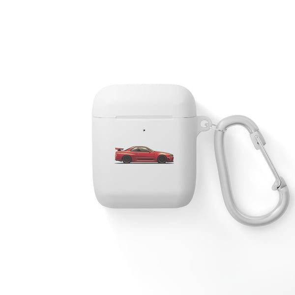 Nissan Skyline R34 GTR AirPods & AirPods Pro Case Cover | Premium TPU Protection | Includes Metal Carabiner | JDM Car Lover Accessory - ignitionthreads