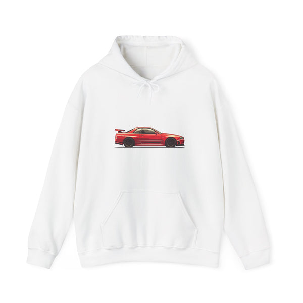 Nissan Skyline R34 GTR Fleece Hoodie for JDM Fans