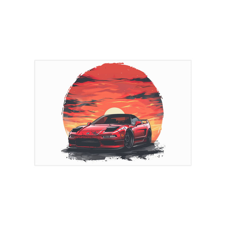 Honda NSX Car Art Print | Unframed Glossy or Matte Wall Decor | Sports Car Poster | JDM Automotive Art | Gift for Honda Enthusiasts-ignitionthreads