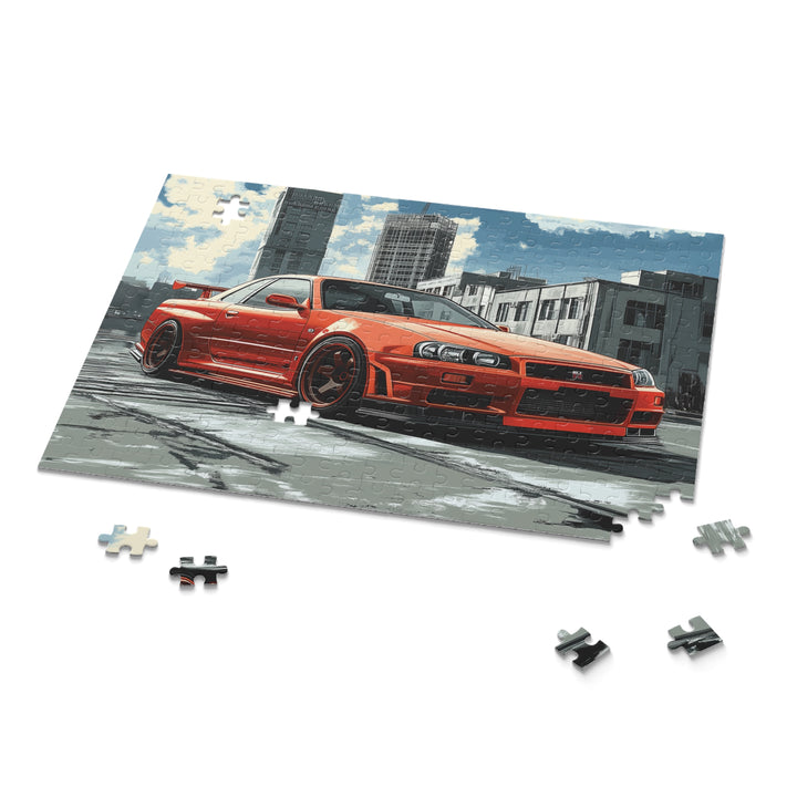 Nissan Skyline R34 GTR Puzzle | 120, 252, 500-Piece JDM Car Puzzle | Perfect Gift for Car Enthusiasts - ignitionthreads