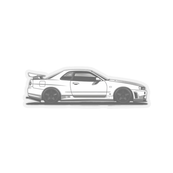 Nissan Skyline R34 GTR Kiss-Cut Stickers | Durable Vinyl Decals | JDM Car Lover Accessory - ignitionthreads